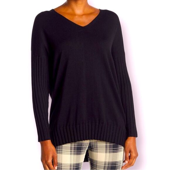 Adrianna Papell V-Neck Tunic Sweater NWT - Picture 1 of 12